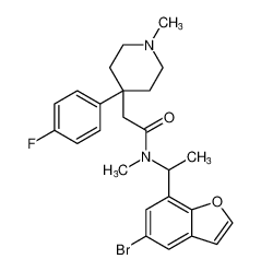 N-(1-(5-bromobenzofuran-7-yl)ethyl)-2-(4-(4-fluorophenyl)-1-methylpiperidin-4-yl)-N-methylacetamide_796110-84-4