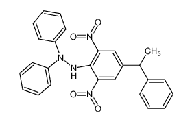 1-(2,6-dinitro-4-(1-phenylethyl)phenyl)-2,2-diphenylhydrazine_79628-40-3