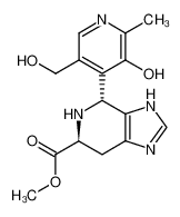 methyl 4-(3-hydroxy-5-hydroxymethyl-2-methyl-4-pyridyl)-4,5,6,7-tetrahydropyrido(3,4-d)imidazole-6-carboxylate_79638-53-2