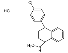 (1R,4S)-4-(4-chlorophenyl)-N-methyl-1,2,3,4-tetrahydronaphthalen-1-amine,hydrochloride_79646-00-7