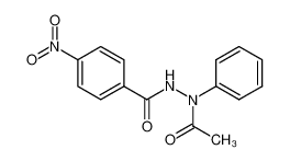 4-Nitro-benzoic acid N'-acetyl-N'-phenyl-hydrazide_79650-58-1
