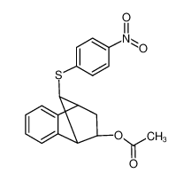 Acetic acid 9-(4-nitro-phenylsulfanyl)-1,2,3,4-tetrahydro-1,4-methano-naphthalen-2-yl ester_79671-61-7