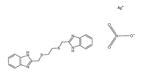 Ag(1,6-bis(2-benzimidazolyl)-2,5-dithiahexane)NO3_79682-11-4