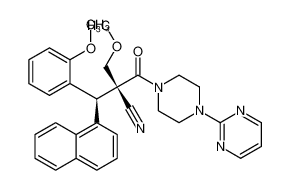 (2S,3S)-2-(methoxymethyl)-3-(2-methoxyphenyl)-3-(naphthalen-1-yl)-2-(4-(pyrimidin-2-yl)piperazine-1-carbonyl)propanenitrile_796856-03-6