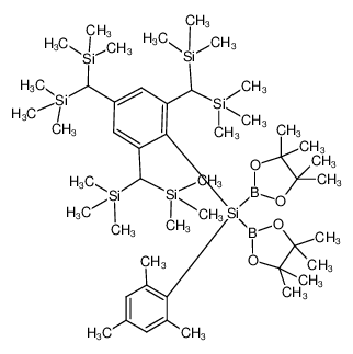 (mesityl)(2,4,6-tris[bis(trimethylsilyl)methyl]phenyl)Si(B(pinacolato))2_796870-05-8