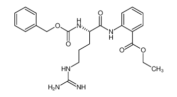 2-((S)-2-Benzyloxycarbonylamino-5-guanidino-pentanoylamino)-benzoic acid ethyl ester_796872-05-4