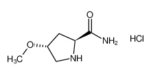 (2S,4R)-4-methoxypyrrolidine-2-carboxamide hydrochloride_796884-04-3