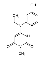 6-(3-Hydroxy-N-ethyl-anilino)-3-methyl-2,4(1H,3H)-pyrimidindion_79691-87-5