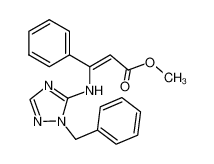2-(1-Benzyl-s-triazolyl-3)amino-2-phenylacrylsaeuremethylester_79696-22-3