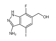(3-amino-7-fluoro-4-iodo-1H-indazol-6-yl)methanol_796970-10-0