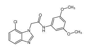 1H-Benzimidazole-1-acetamide, 7-chloro-N-(3,5-dimethoxyphenyl)-_796973-58-5