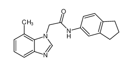 N-(2,3-dihydro-1H-inden-5-yl)-2-(7-methyl-1H-benzo[d]imidazol-1-yl)acetamide_796973-65-4