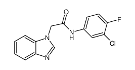 1H-Benzimidazole-1-acetamide, N-(3-chloro-4-fluorophenyl)-_796974-00-0
