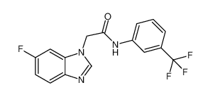 1H-Benzimidazole-1-acetamide, 6-fluoro-N-[3-(trifluoromethyl)phenyl]-_796974-23-7