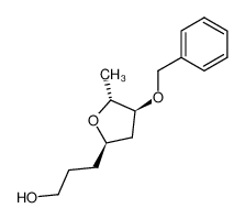 3-((2R,4S,5R)-4-Benzyloxy-5-methyl-tetrahydro-furan-2-yl)-propan-1-ol_79698-69-4