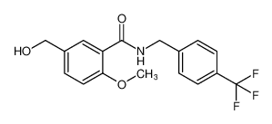 5-(hydroxymethyl)-2-methoxy-N-(4-(trifluoromethyl)benzyl)benzamide_797031-69-7