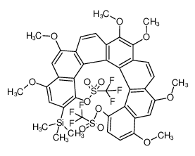 4,6,9,10,13,15-hexamethoxy-2-(trimethylsilyl)benzo[1,2-c:4,3-c']diphenanthrene-1,18-diyl bis(trifluoromethanesulfonate)_797032-61-2