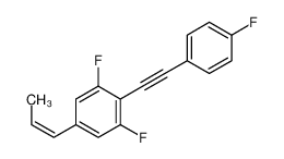 1,3-difluoro-2-[2-(4-fluorophenyl)ethynyl]-5-prop-1-enylbenzene_797047-53-1