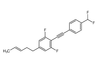 (E)-2-((4-(difluoromethyl)phenyl)ethynyl)-1,3-difluoro-5-(pent-3-en-1-yl)benzene_797047-78-0