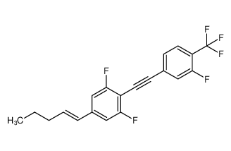 (E)-1,3-difluoro-2-((3-fluoro-4-(trifluoromethyl)phenyl)ethynyl)-5-(pent-1-en-1-yl)benzene_797048-09-0