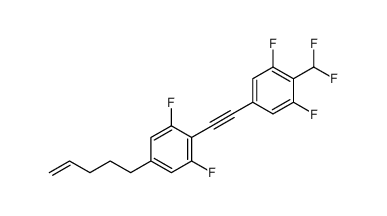 5-((2,6-difluoro-4-(pent-4-en-1-yl)phenyl)ethynyl)-2-(difluoromethyl)-1,3-difluorobenzene_797048-68-1