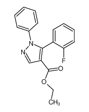 5-(2-Fluoro-phenyl)-1-phenyl-1H-pyrazole-4-carboxylic acid ethyl ester_797053-21-5