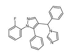 4-((1H-imidazol-1-yl)(phenyl)methyl)-1-(2-fluorophenyl)-5-phenyl-1H-pyrazole_797053-84-0