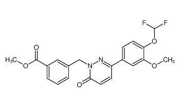 methyl 3-((3-(4-(difluoromethoxy)-3-methoxyphenyl)-6-oxopyridazin-1(6H)-yl)methyl)benzoate_797059-09-7