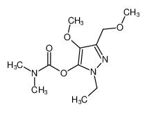 1-ethyl-4-methoxy-3-(methoxymethyl)-1H-pyrazol-5-yl dimethylcarbamate_79711-87-8
