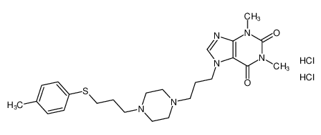 1,3-dimethyl-7-(3-(4-(3-(p-tolylthio)propyl)piperazin-1-yl)propyl)-3,7-dihydro-1H-purine-2,6-dione dihydrochloride CAS:79712-32-6 manufacturer & supplier