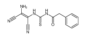 2-amino-1,2-dicyanoethenyl-3-phenylacetyl thiourea_79715-40-5