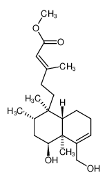 methyl (13E)-6α,18-dihydroxycleroda-3,13-dien-15-oate_79726-69-5