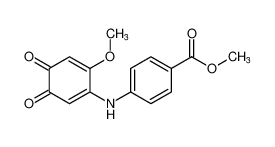 methyl 4-((6-methoxy-3,4-dioxocyclohexa-1,5-dien-1-yl)amino)benzoate_79728-50-0