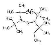 S-(tert-butyl(trimethylsilyl)amino)-N-(tert-pentyl)-N-(trimethylsilyl)thiohydroxylamine_79753-35-8
