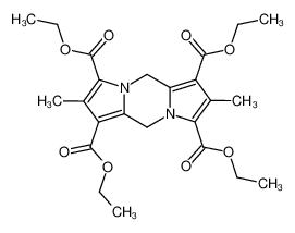 1,3,6,8-tetrakisethoxycarbonyl-2,7-dimethyl-5H,10H-dipyrrolo[1,2-a,1',2'-d]pyrazine_79754-40-8