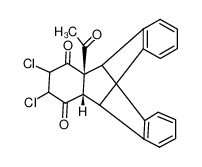 4a-acetyl-2,3-dichloro-1,2,3,4,4a,9,9a,10-hexahydro-9,10-o-benzenoanthracene-1,4-dione_79755-95-6