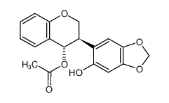 trans-4-acetoxy-3,4-dihydro-3-(6-hydroxy-1,3-benzodioxol-5-yl)-2H-1-benzopyran_79762-07-5