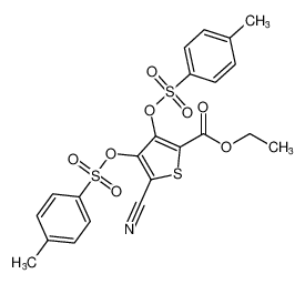 ethyl 5-cyano-3,4-bis(tosyloxy)thiophene-2-carboxylate_79763-91-0