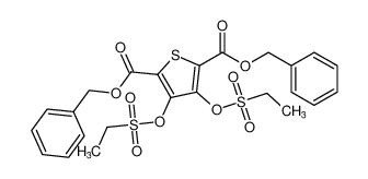 dibenzyl 3,4-bis((ethylsulfonyl)oxy)thiophene-2,5-dicarboxylate_79766-76-0
