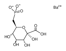barium (((2S,3S,4S,5R,6R)-6-carboxy-3,4,5,6-tetrahydroxytetrahydro-2H-pyran-2-yl)methyl)phosphonate_79774-77-9