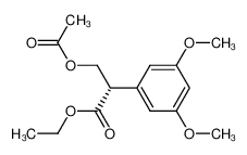 (S)-(-)-3-acetoxy-2-(3,5-dimethoxyphenyl)-propionic acid ethyl ester_797757-01-8