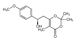 (R)-6-(2-hydroxy-2-(4-methoxyphenyl)ethyl)-2,2,5-trimethyl-4H-1,3-dioxin-4-one_797761-00-3