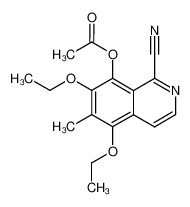 8-acetoxy-1-cyano-5,7-diethoxy-6-methylisoquinoline_797763-02-1