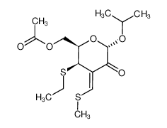 isopropyl (3Z)-6-O-acetyl-3-deoxy-4-S-ethyl-3-[(methylthio)methylene]-4-thio-α-D-threo-hexopyranosid-2-ulose_797790-23-9