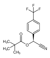 (S)-cyano(4-(trifluoromethyl)phenyl)methyl pivalate_797800-81-8