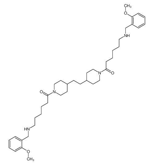6-(2-methoxybenzylamino)-1-[4-(2-{1-[6-(2-methoxybenzylamino)hexanoyl]piperidin-4-yl}ethyl)piperidin-1-yl]hexan-1-one_797805-22-2