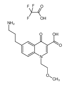 6-(3-aminopropyl)-1,4-dihydro-1-(2-methoxyethyl)-4-oxo-quinoline-3-carboxylic acid trifluoroacetate salt_797815-82-8