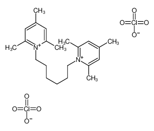 2,4,6-trimethyl-1-[6-(2,4,6-trimethylpyridin-1-ium-1-yl)hexyl]pyridin-1-ium,diperchlorate_79783-34-9