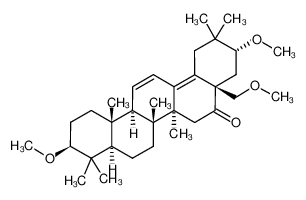 16-oxo-oleana-11,13(18)-diene-3,21,28-trimethyl ether_79786-24-6