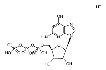 lithium ((2R,3S,4R,5R)-5-(2-amino-6-hydroxy-9H-purin-9-yl)-3,4-dihydroxytetrahydrofuran-2-yl)methyl trihydrogen triphosphate_79787-02-3
